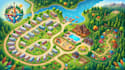 design a custom interactive campground map rv park map and outdoor site plan map