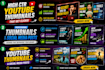 design professional youtube thumbnails with high CTR