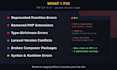 fix PHP laravel version upgrade errors