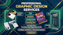 design flyer brochure visiting card and standing flex