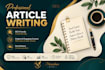 write SEO health and wellness articles that rank on google