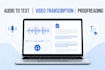 transcribe english audio and video accurately