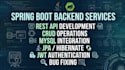 develop java spring boot rest apis and backend applications