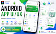 design modern android mobile app UI UX in figma with material design