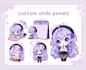 draw cute custom chibi twitch panels