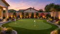 2d and 3d golf putting green design, mini golf course, golf landscape