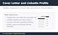 write UK CV cover letter and linkedin profile