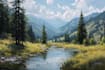 landscape oil painting art