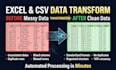 clean, merge and automate excel CSV data using python