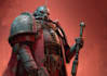 illustrate a warhammer 40k character art