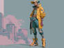 draw cyberpunk scifi futuristic art
