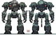 create mecha robot illustration