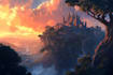 design stunning fantasy landscape