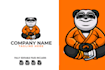 do modern panda logo design for business and startups