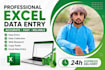 do microsoft excel data entry, copy paste, web research and typing
