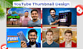 do unique, eye catching, amazing youtube thumbnail design