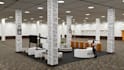 floor plan with exhibition booths