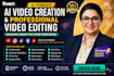 do ai video creation and professional video editing