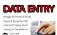 data typing and online form filing at 300 hundred