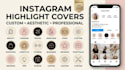 design custom instagram highlight covers and icons