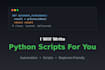 write clean python scripts and automation tools