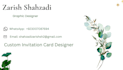 design a professional modern business card