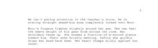 write a professional cinematic video script