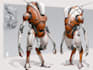 draw robot and mech design