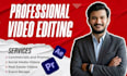 do professional video editing