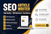 write SEO articles and blog posts