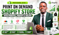 setup print on demand shopify store with printful printify gelato