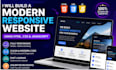 build a modern responsive website using HTML CSS javascript