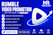 do organic rumble video promotion rumble channel growth