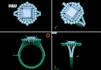 do 3d jewelry cad design and realistic rendering