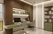 design home office, gaming room, and study room 3d render