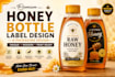 design premium honey bottle label and packaging design
