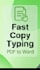 do ms word typing and copy typing