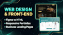 design responsive portfolio and landing page