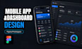 do figma mobile app screenshots dashboard design, mobile app prototype