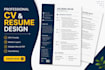 design a modern professional CV resume