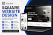 design square website, square online store and business website