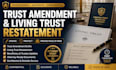 draft trust amendment, revocable living trust restatement and trust update
