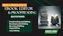 professionally ebook proofread and developmental edit your ebook manuscript