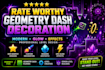 create rate worthy geometry dash decoration for your level