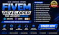 build a premium gta v fivem server with custom