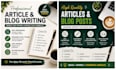 write well researched articles and blogs