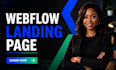design webflow website, figma to webfow, webflow landing page