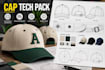 design custom caps, hats, beanies and balacalvas with tech packs and mockup