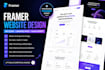 framer website design landing page saas website expert