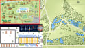 do campground map illustration vector rv park map resort site plan property map